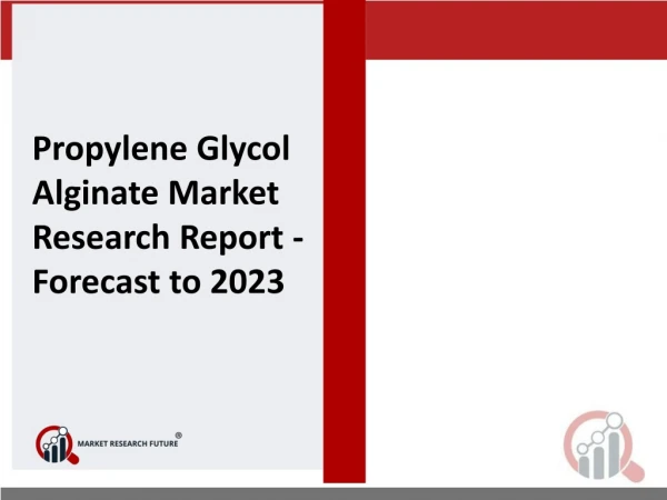 Propylene Glycol Alginate Market 2023: Comprehensive Study Explores Huge Revenue Scope in Future | Leading Key Players