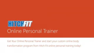 Online Personal Trainer - Hitchfit.com - slide 1