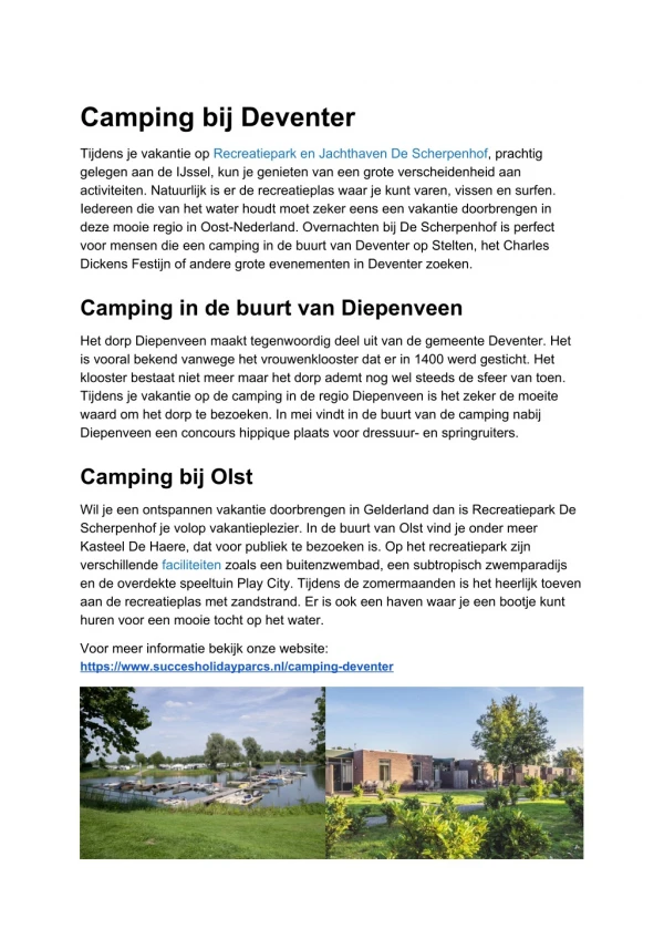 camping bij deventer