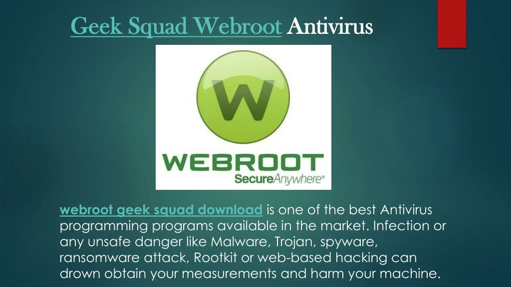 geek squad webroot antivirus