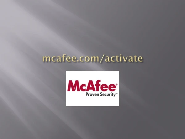 mcafee.com/activate - McAfee gives you endpoint protection