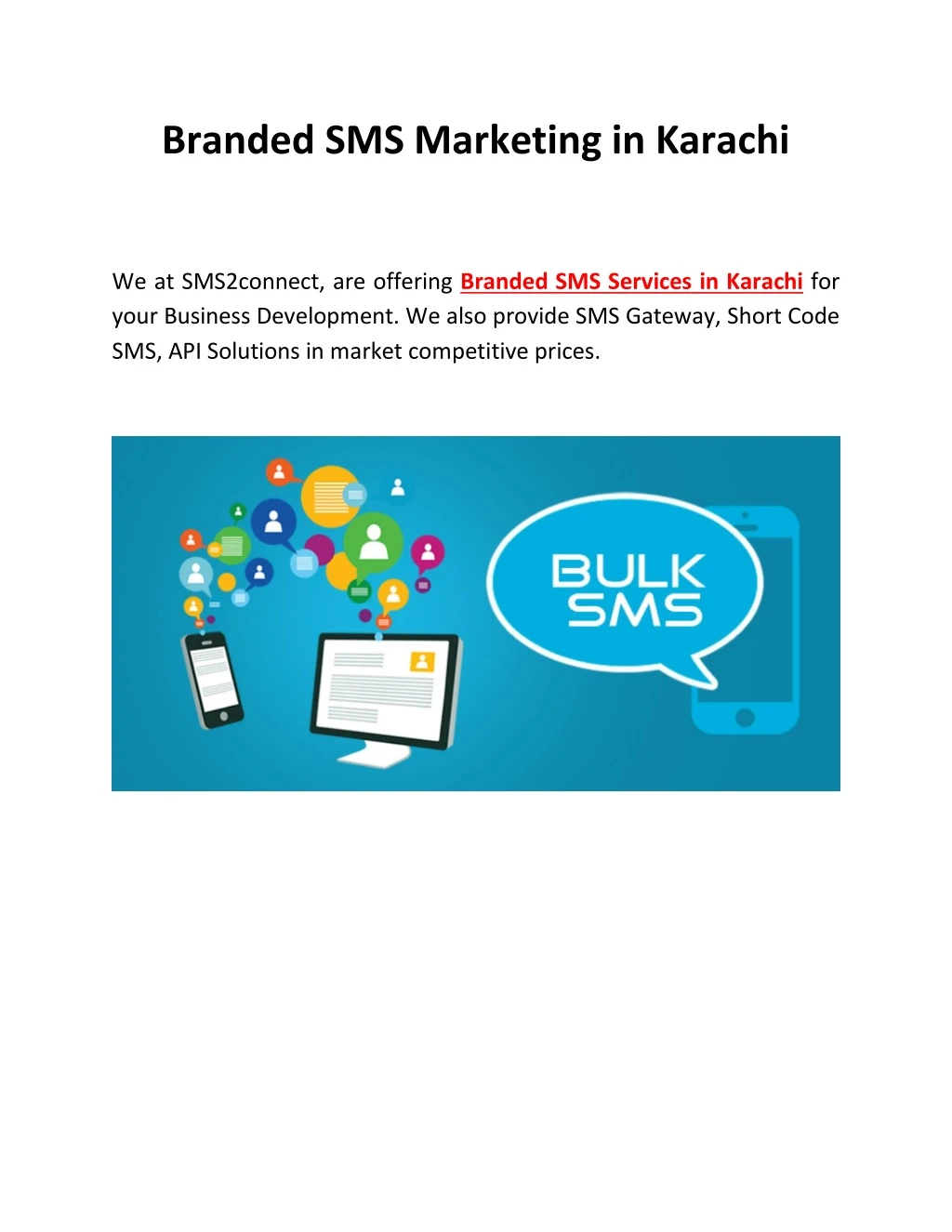 branded sms marketing in karachi