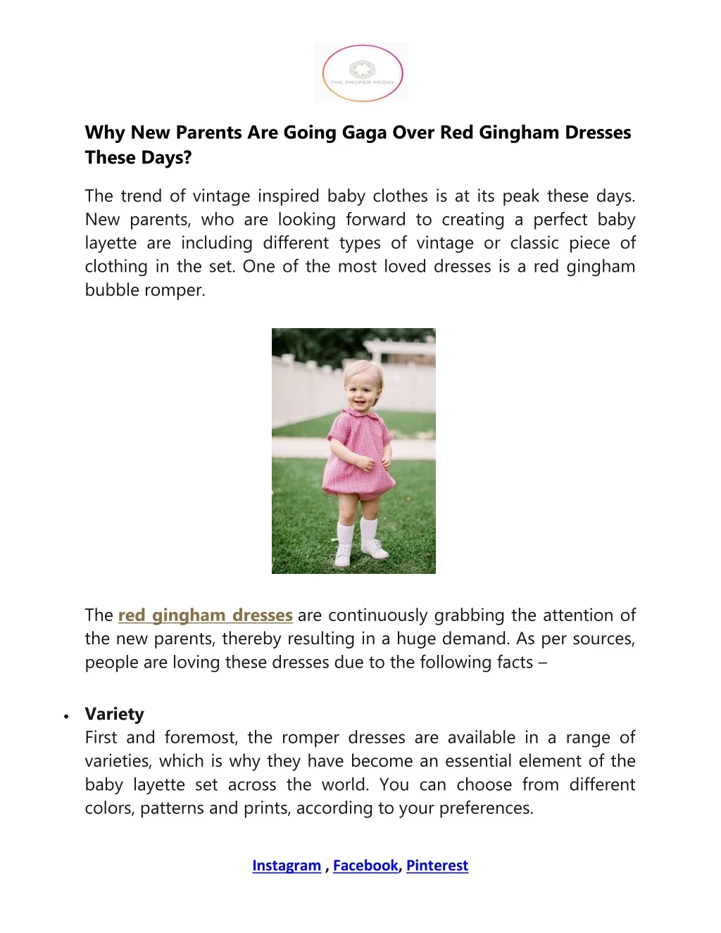 why new parents are going gaga over red gingham