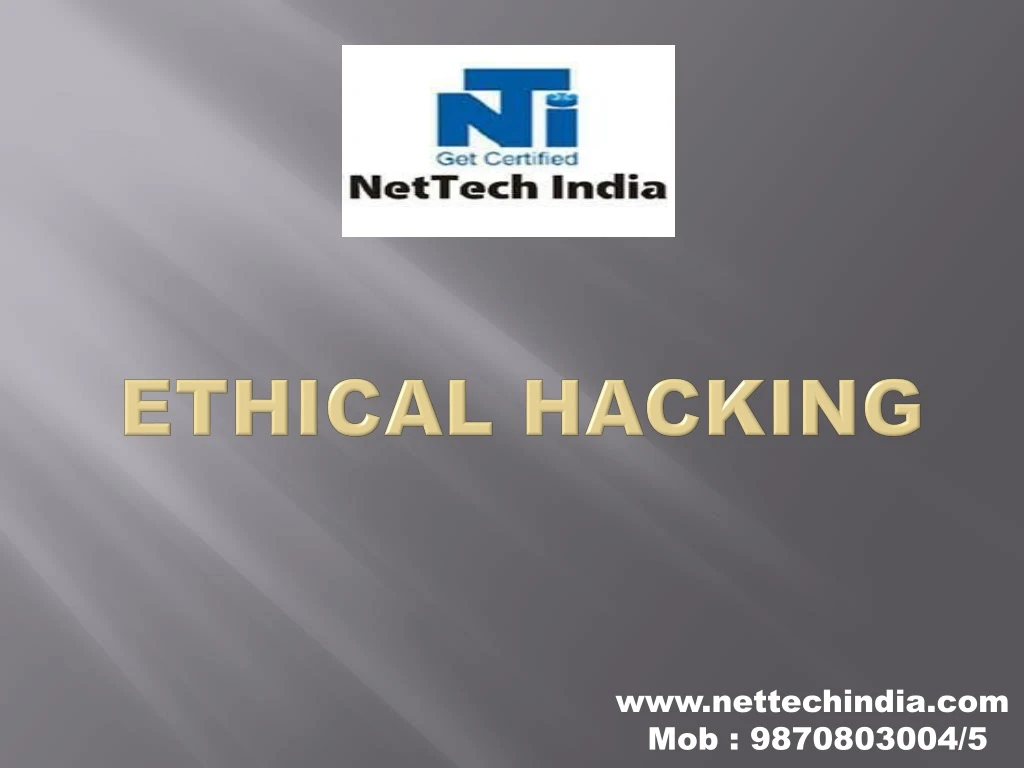 ethical hacking