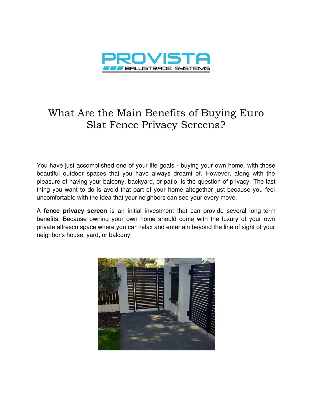 what are the main benefits of buying euro slat