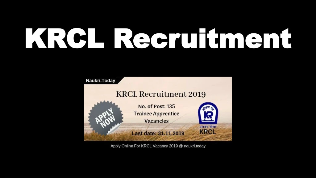 krcl recruitment