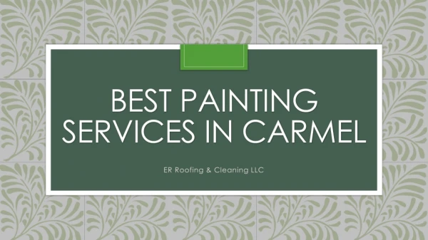 Residential Painting Contractor Carmel IN