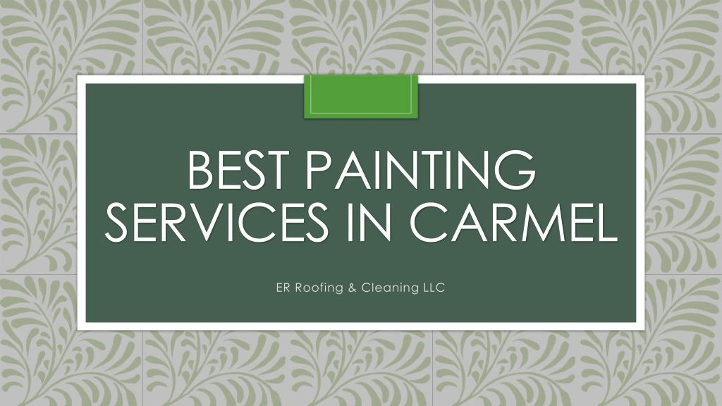 best painting services in carmel