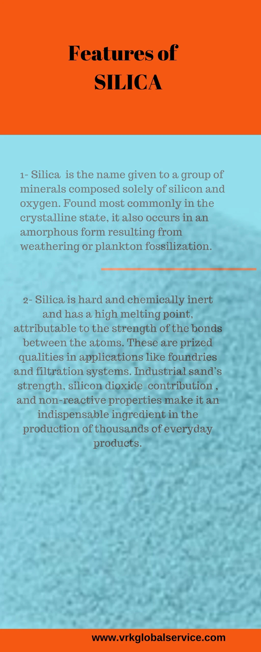 features of silica