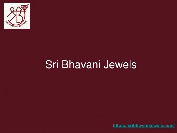 Gold Stores in Hyderabad - Sri Bhavani Jewels