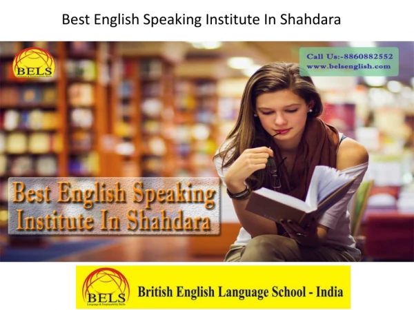 Best English Speaking Institute In Shahdara