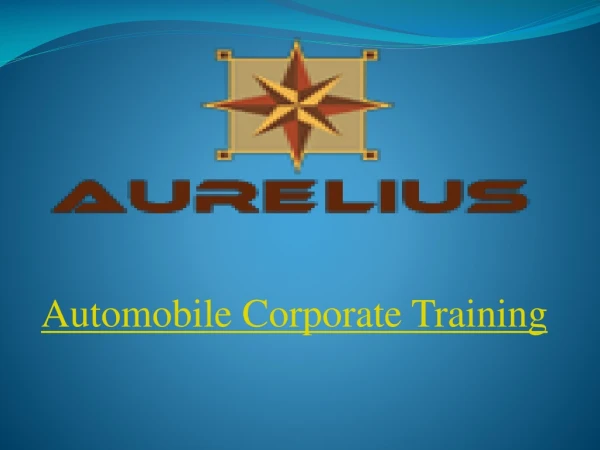 Automobile corporate training