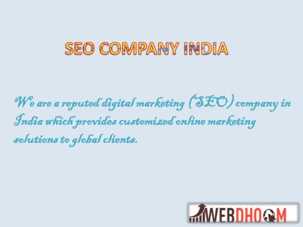 Attain success in online business by partnering with best SEO Company in India