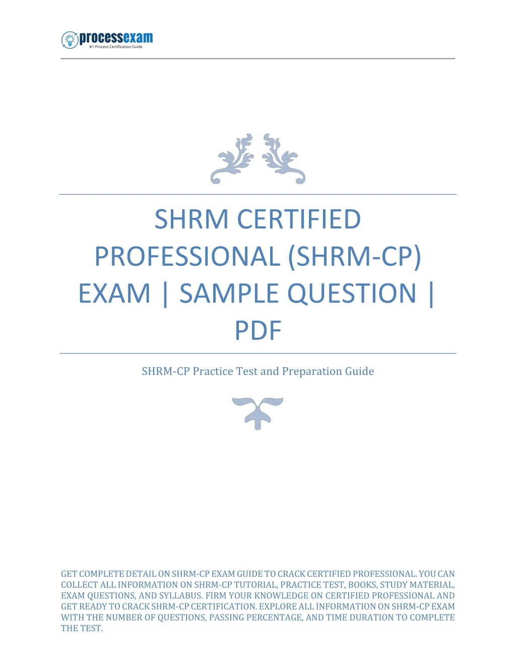 shrm certified professional shrm cp exam sample