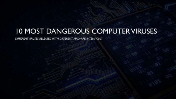10 Worst Computer Viruses