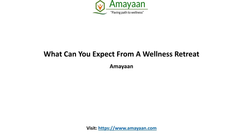 what can you expect from a wellness retreat