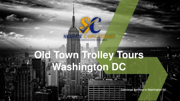 Old Town Trolley Tours in Washington DC
