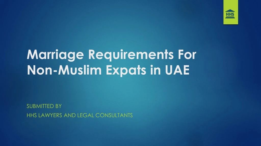 marriage requirements for non muslim expats in uae