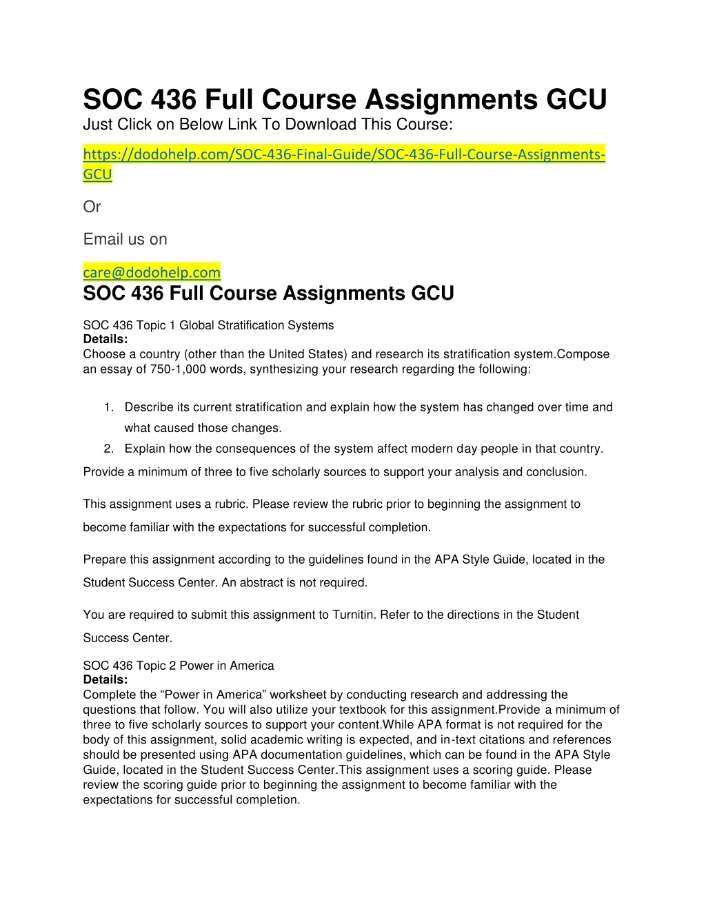 soc 436 full course assignments gcu just click