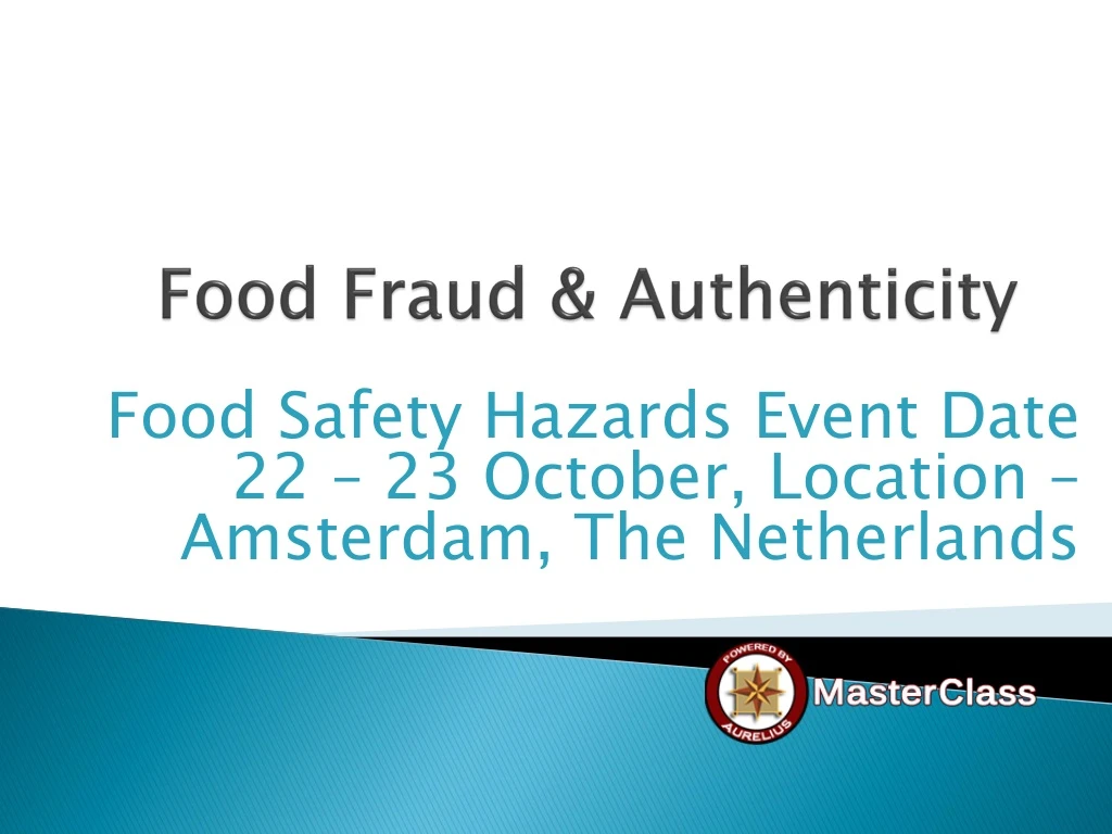 food fraud authenticity