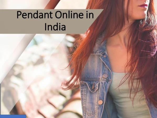 Pendant Online in India