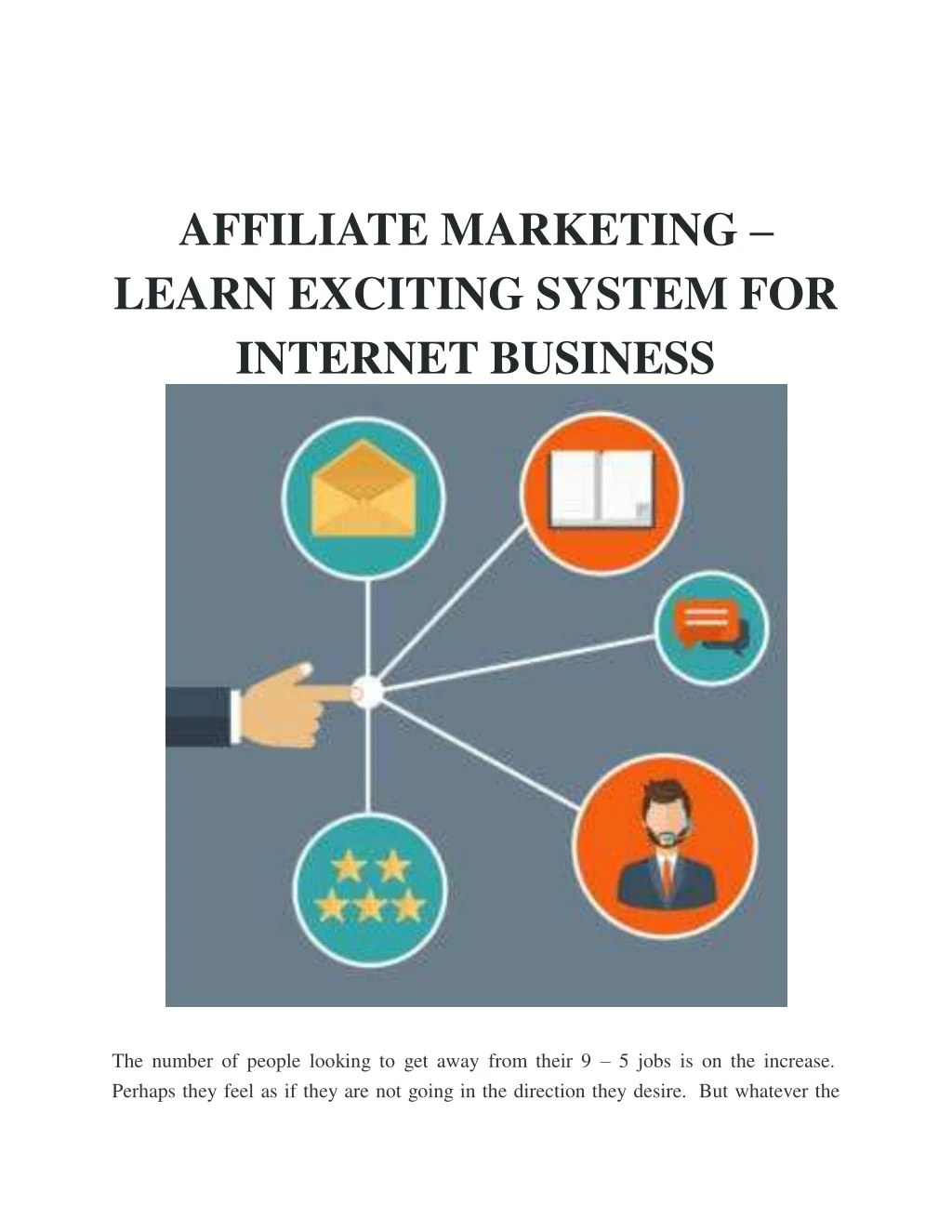 affiliate marketing learn exciting system