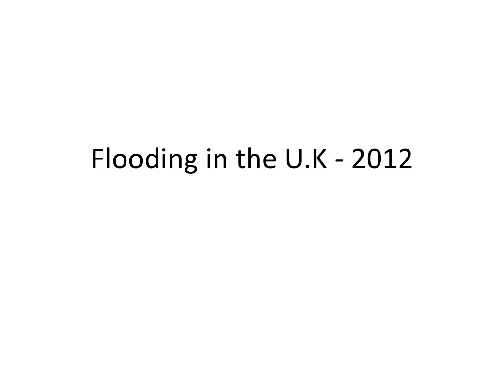 flooding in the u k 2012
