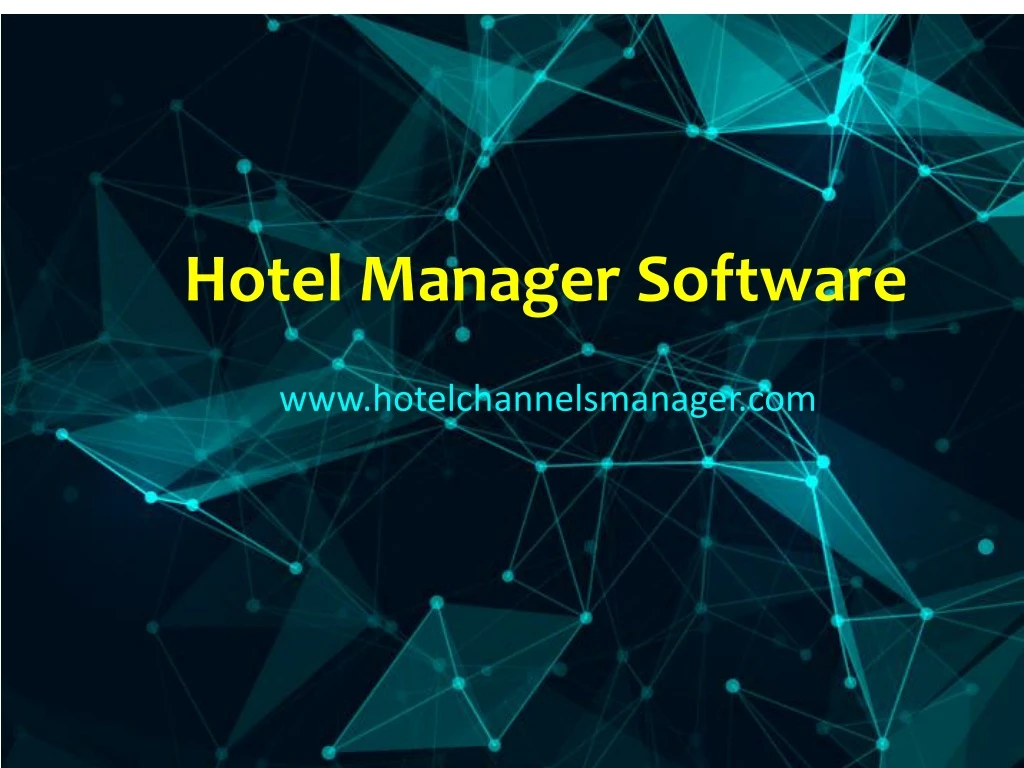 hotel manager software