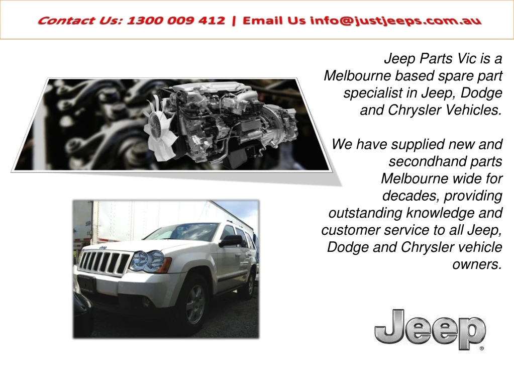 contact us 1300 009 412 email us info@justjeeps