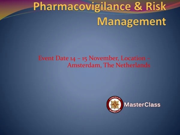pharmacovigilance risk management