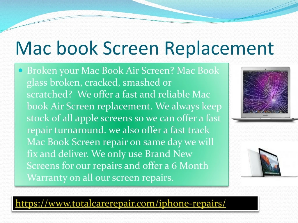 mac book screen replacement