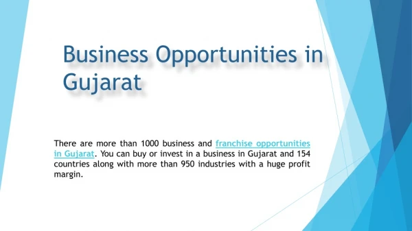 Business Consultant in Gujarat
