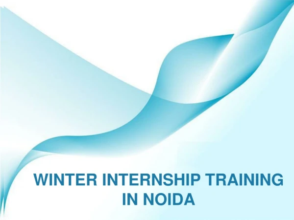 Winter Internship Training in Noida