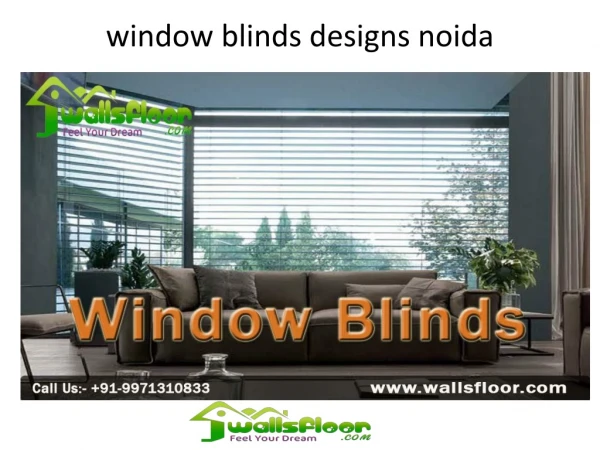 window blinds designs noida