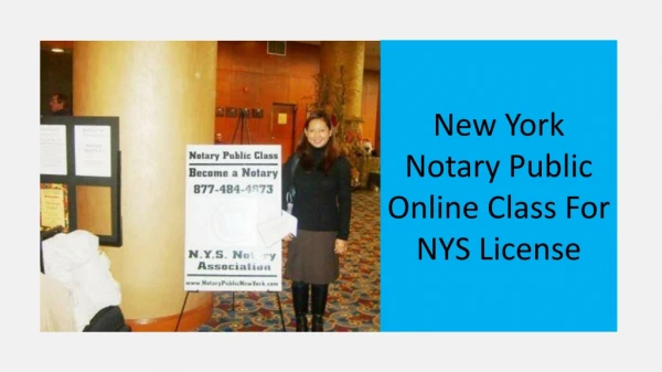 New York Notary Public Online Class For NYS License