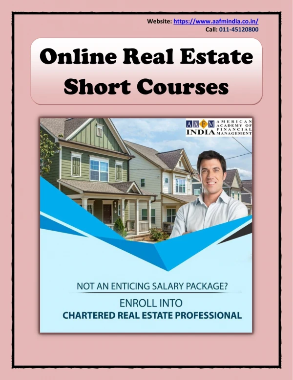 Online Real Estate Short Courses