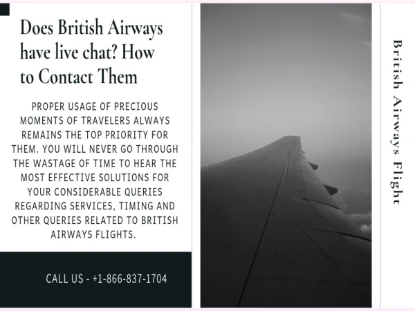 British Airways Customer Phone Number
