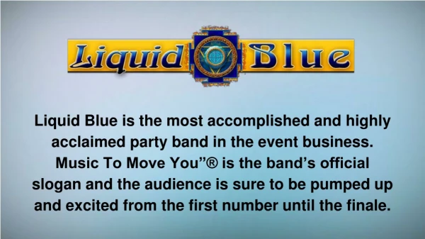Corporate Live Band Los Angeles - Liquid Blue