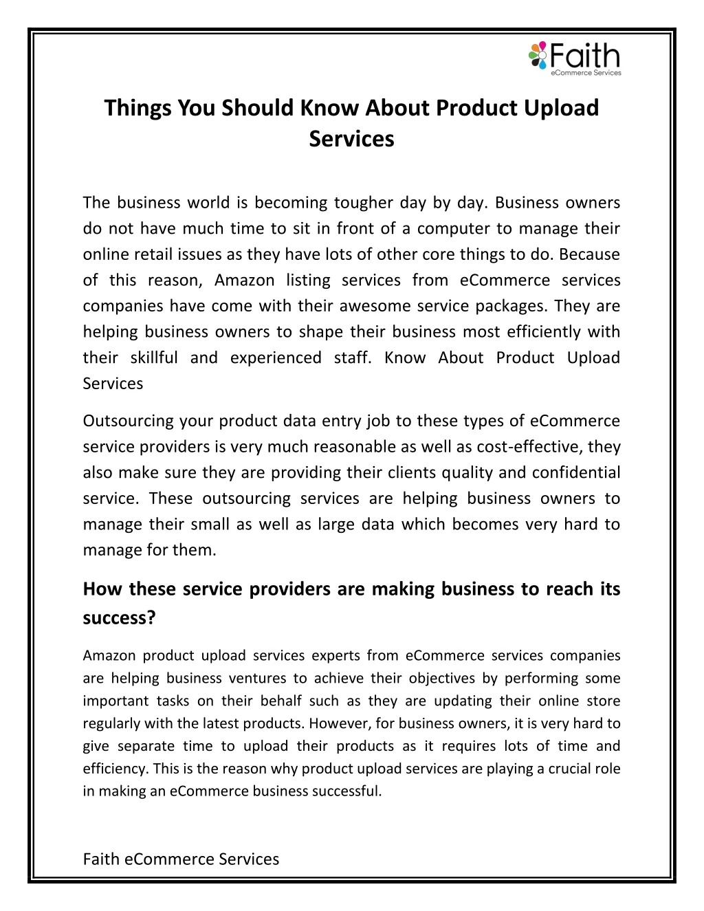 things you should know about product upload
