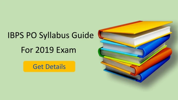 IBPS PO Syllabus Guide
