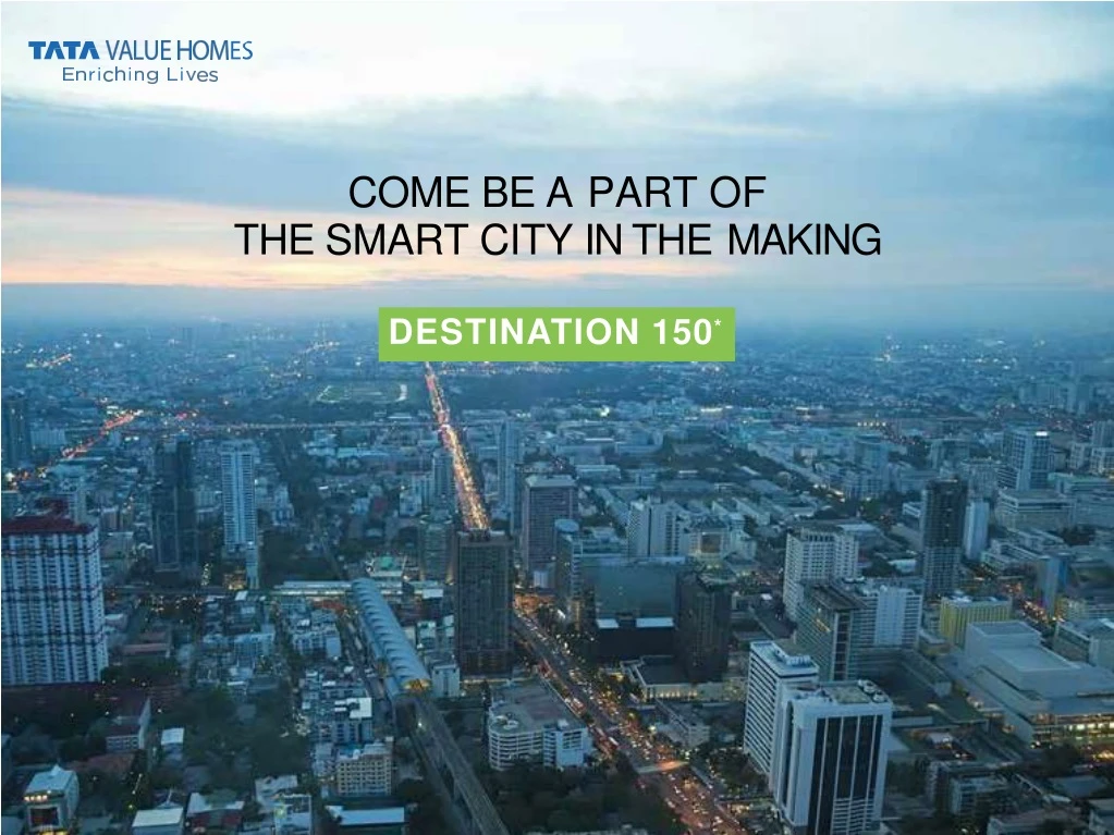 come be a part of the smart city in the making