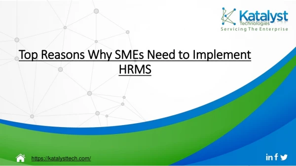 Top Reasons Why SMEs Need to Implement HRMS