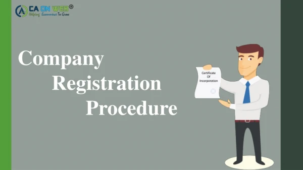 Online Company Registration Procedure In India