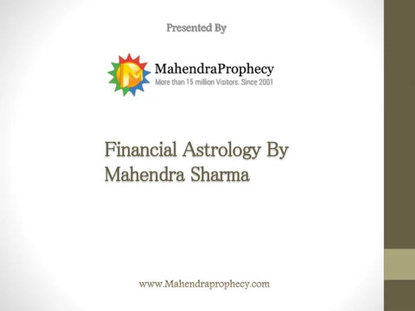 Financial Astrology & Predictions by Mahendra Sharma