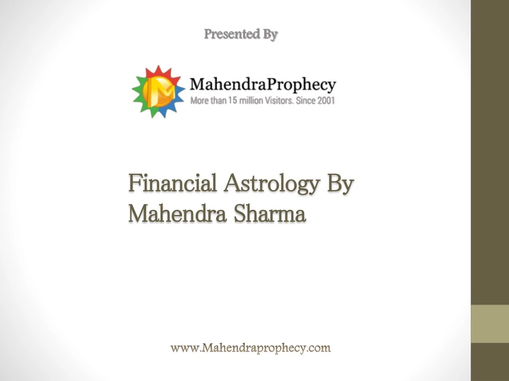 financial astrology by mahendra sharma