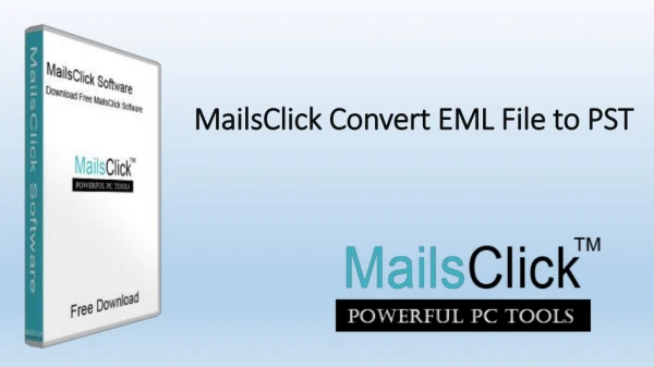 Convert EML File to PST