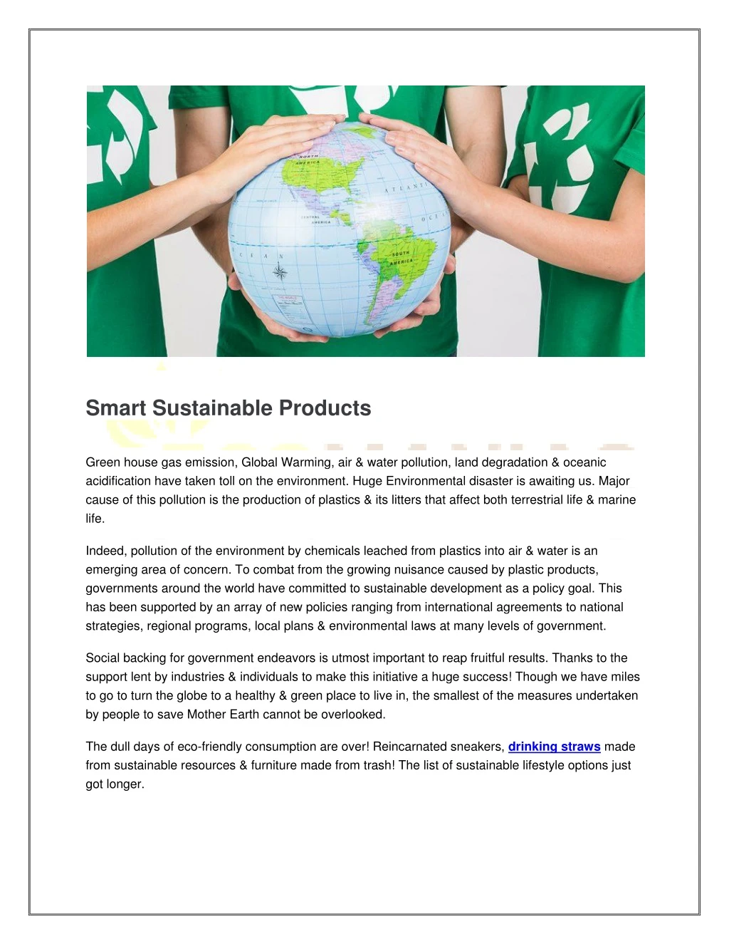 smart sustainable products