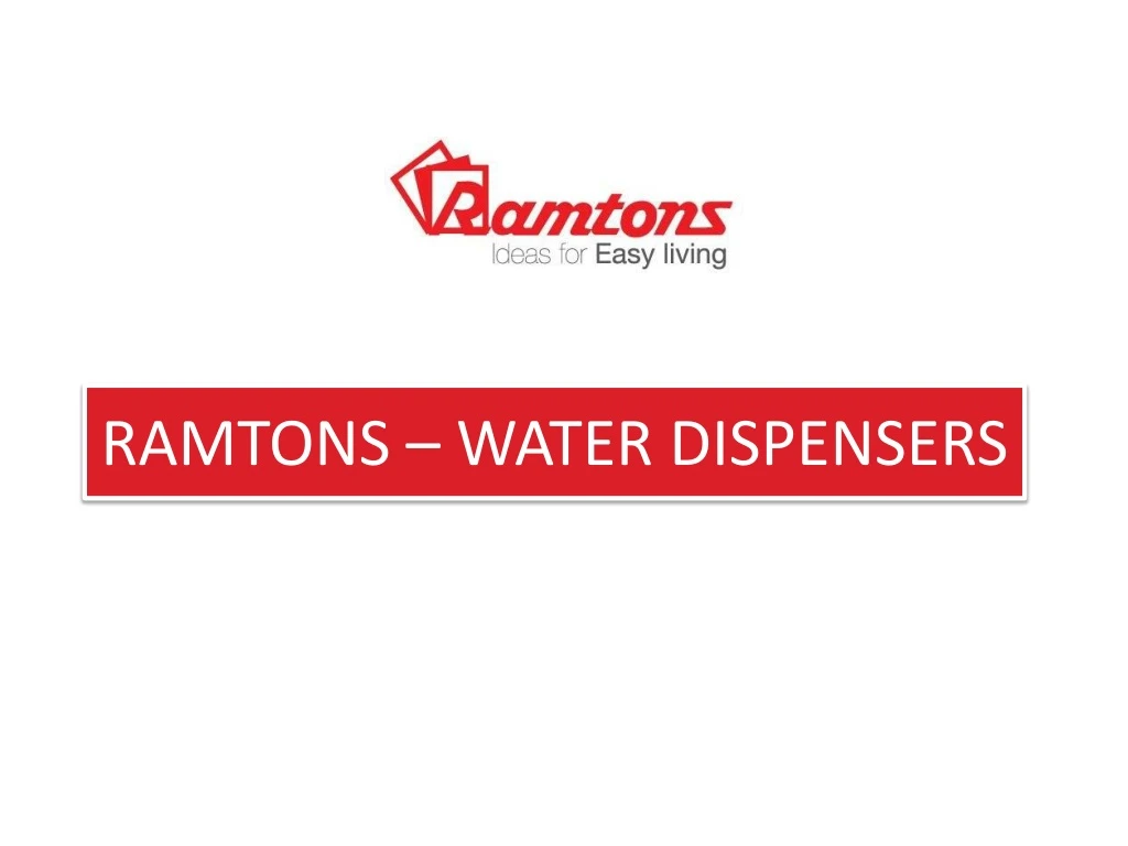 ramtons water dispensers