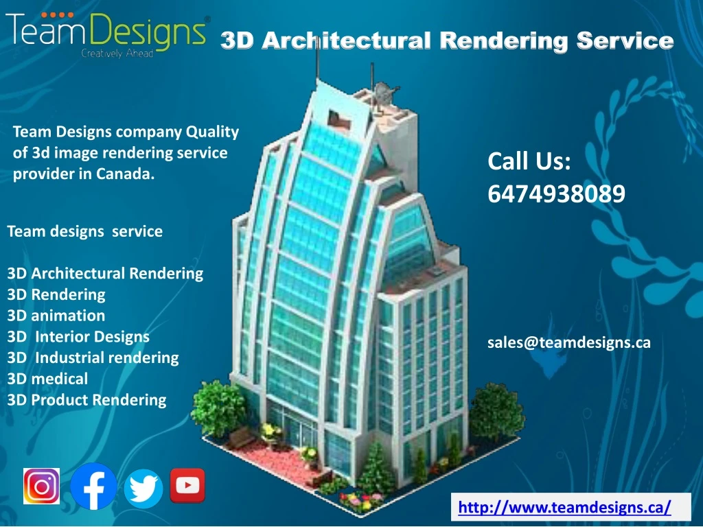 3d architectural rendering service