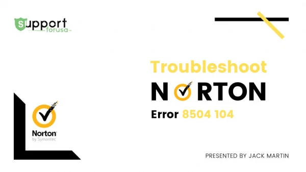Troubleshoot Norton Error 8504 104